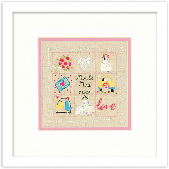 Набор для вышивания DIMENSIONS арт.DMS-72-74052 Свадьба 15x15 см Набор для вышивания DIMENSIONS арт.DMS-72-74052 Свадьба 15x15 см