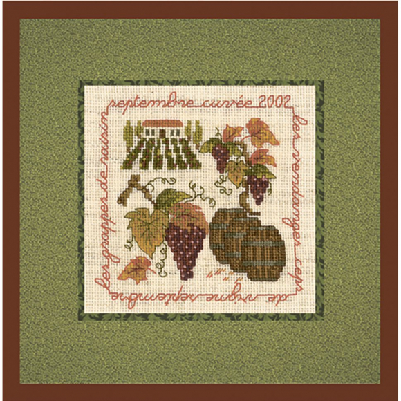 Набор для вышивания Le Bonheur des Dames арт.2236 La Vigne (Виноградник) 10,5х10,5 см