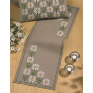 Набор для вышивания PERMIN арт.68-2132 Дорожка Маргаритка 39х105 см