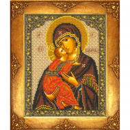 Набор для вышивания бисером РУССКАЯ ИСКУСНИЦА арт.330 БИ Богородица Владимирская 18х22,5 см Набор для вышивания бисером РУССКАЯ ИСКУСНИЦА арт.330 БИ Богородица Владимирская 18х22,5 см