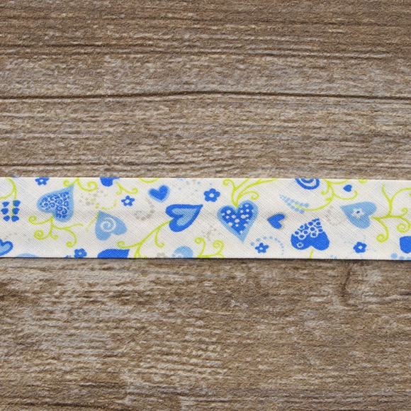 Косая бейка с рисунком SAFISA арт. 6518, 20 мм, 20 м, цвет 01