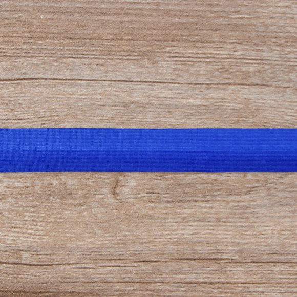 Косая бейка хлопок, 20 мм, 20 м, цвет 13, синий