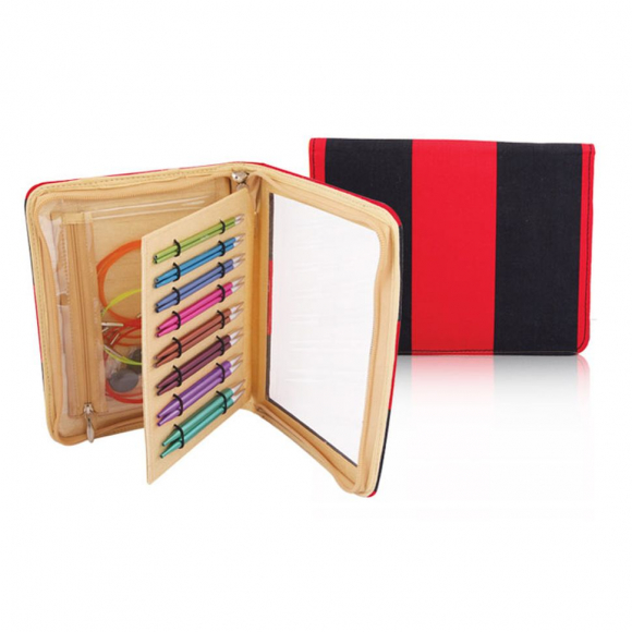 47404 Knit Pro Набор съемных спиц для вязания Deluxe 3,5мм, 4мм, 4,5мм, 5мм, 5,5мм, 6мм, 7мм, 8мм алюминий, 8 видов спиц