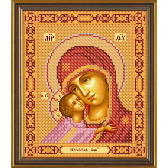 Набор для вышивания бисером НОВА СЛОБОДА арт.С9052 Пр. Богородица Игоревская 18х21 см