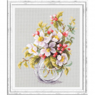 Набор для вышивания ЧУДЕСНАЯ ИГЛА арт.100-011 Яблоневый цвет 18х23 см