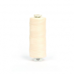 Нитки IDEAL бытовые 40/2 полиэстер 366м цв.107 экрю