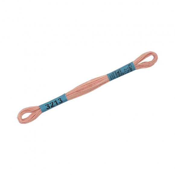 Нитки для вышивания Gamma мулине (3173-6115) 100% хлопок 24 x 8 м цв.3213 т.кремовый