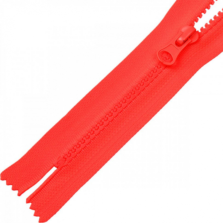 Молния MaxZipper трактор №5 1 замок усил.зв., 18см н/р, цв.F335 розовый неон уп.50шт