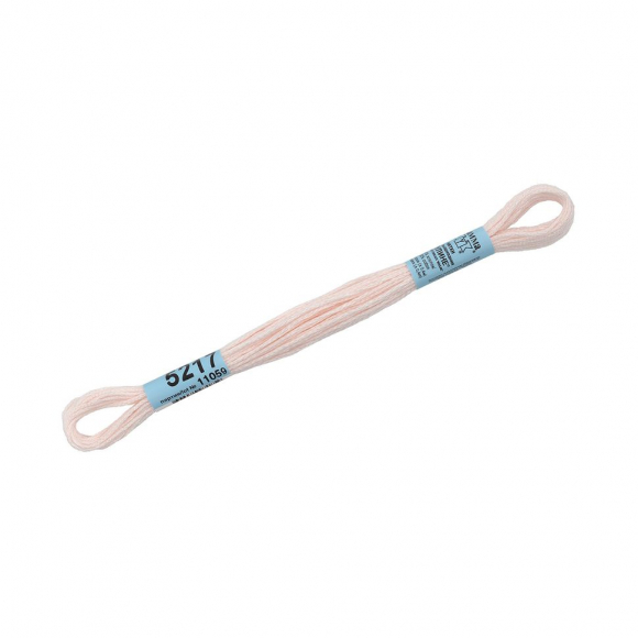 Нитки для вышивания Gamma мулине (3173-6115) 100% хлопок 24 x 8 м цв.5217 бл.бл.розовый