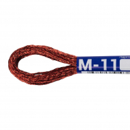 Нитки для вышивания Gamma мулине NM металлик 100% полиэстер 12 x 8 м цв.М-11 св.красный