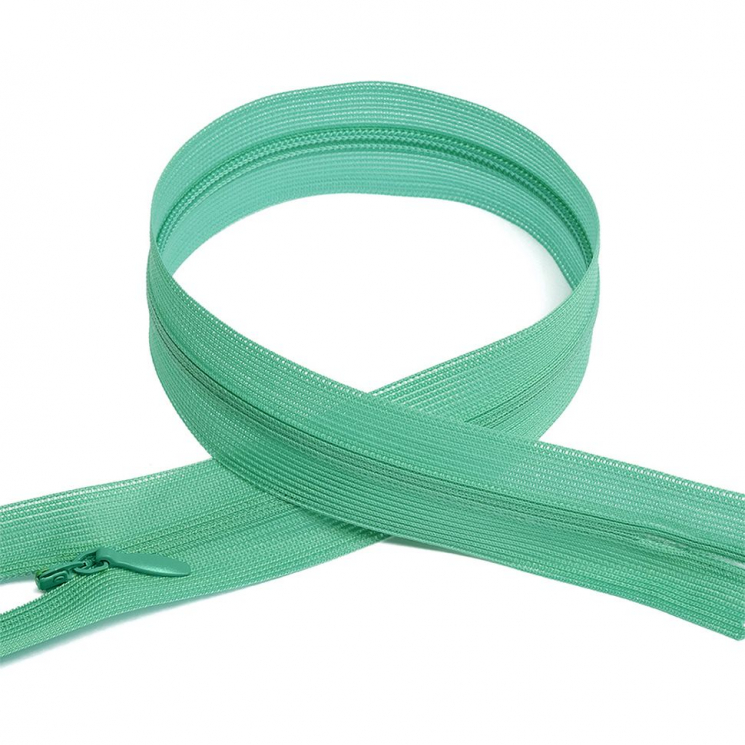 Молния MaxZipper пласт. потайная №3 20см н/р цв.F254 голубой уп.50шт