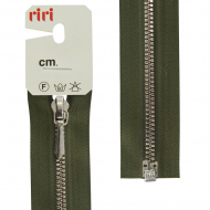 Молния металл, Ni, слайдер Tropf, 3 мм, разъёмная 1 замок, 60 см, цвет 2827, хаки