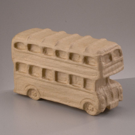 66324_Заготовка из папье-маше "Лондонский даблдекер" бумага, 23,5 x 8,5 x 14,5 см