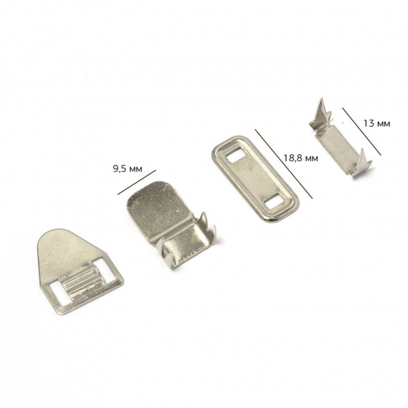 Брючные крючки 4 шипа ТВ-TH-01 нерж. сталь цв. никель уп. 144шт Брючные крючки 4 шипа ТВ-TH-01 нерж. сталь цв. никель уп. 144шт