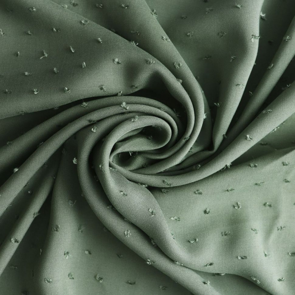 Ткань Штапель 80 г/м? 100% вискоза шир.145 см арт.Р.14813.04 цв.04 зеленый уп.25м