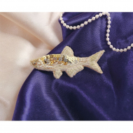 Набор для вышивания PANNA Живая картина арт. JK-2228 Брошь. Золотая рыбка 6,5х3 см