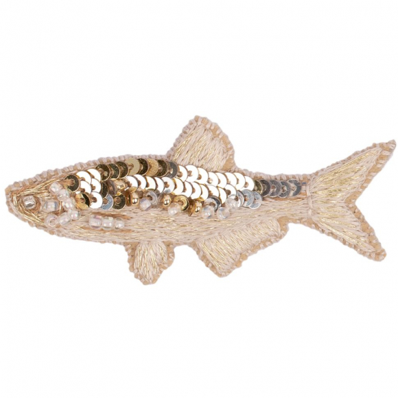 Набор для вышивания PANNA Живая картина арт. JK-2228 Брошь. Золотая рыбка 6,5х3 см