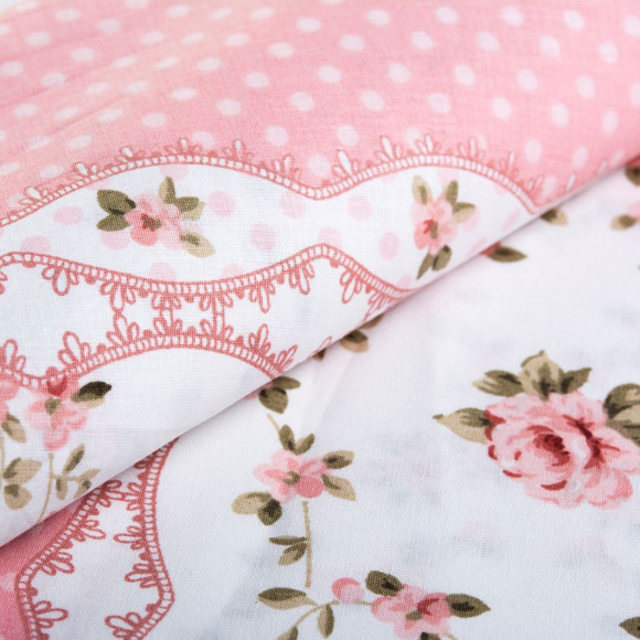 Ткань ранфорс Прованс, арт.WH 10964-v05, 130г/м?,100% хлопок, шир.240см, цв.пыльная роза, уп.3м