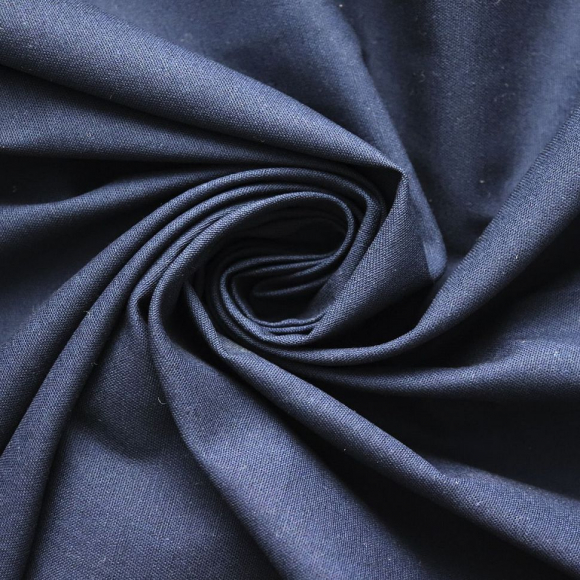 Ткань Хлопок 150 г/м? 100% хлопок шир.145 см арт.Р.15508.09 цв.09 синий уп.25м