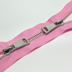 Молния трактор №5 Premium два замка 95см никель D513 нежно розовый