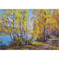 Набор для вышивания PANNA Живая картина арт. JK-2059 Золотая роща 28,5х19,5 см