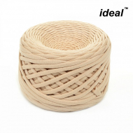 Пряжа Ideal трикотажная лицевая 100м, 350-380 г, ширина 7-9мм цв. какао