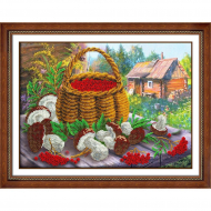 Набор для вышивания бисером ПАУТИНКА арт.Б-1261 Дары осени 38х28 см