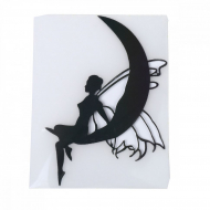 Термотрансфер флуоресцентный арт.TBY.1249 Фея на луне 7х10см, уп.10шт