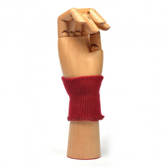 Манжеты 6,5х8 см 100% ПАН арт.МРД: 32/2 рапорт 2х1 плетение ластик цв. 541/0 вишня 10 пар