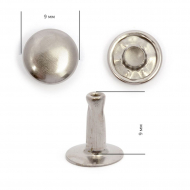 Хольнитены сталь New Star №33,5 9х8 (8,9мм) цв. никель уп. 500шт