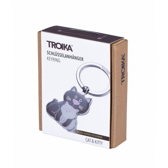 165668_Брелок TROIKA "Кошечка с котенком" 165668_Брелок TROIKA "Кошечка с котенком"