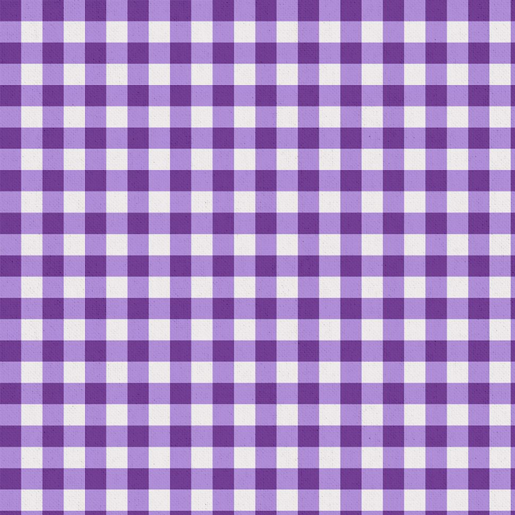 Ткань для пэчворка PEPPY Бабушкин Сундучок 140 г/м? 100% хлопок 2-й сорт цв.БС-51 клетка фиолетовый уп.50х55 см
