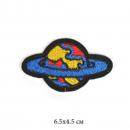 Термоаппликации арт.TBY-2109 Планета 6,5х4,5 см 10 шт