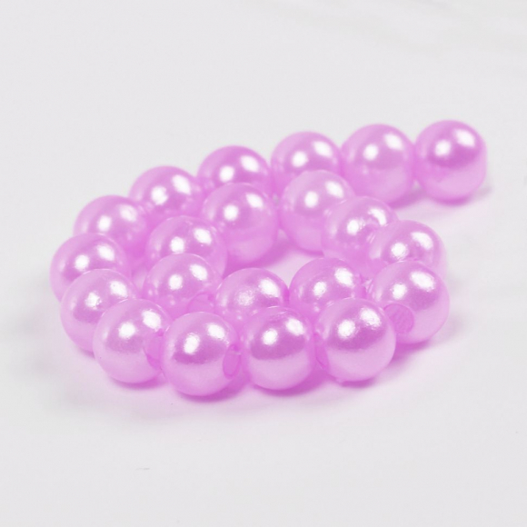 Бусины MAGIC 4 HOBBY круглые перламутр 8мм цв.092 сиреневый уп.50г (213шт)