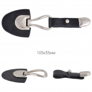 Застежка-клевант TBY.2N цв.черный/никель уп.5шт Застежка-клевант TBY.2N цв.черный/никель уп.5шт