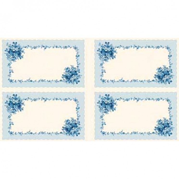 Ткань для пэчворка PEPPY Symphony Rose Panel 4617 146 г/м? 100% хлопок цв.25393 BLU1 уп.60х110 см