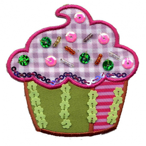 Термоаппликация HKM "Мафин с паетками"