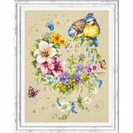 Набор для вышивания ЧУДЕСНАЯ ИГЛА арт.100-142 Мелодия сердца 26х34 см Набор для вышивания ЧУДЕСНАЯ ИГЛА арт.100-142 Мелодия сердца 26х34 см