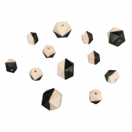 136506_Набор деревянных бусин в форме бриллианта 136506_Набор деревянных бусин в форме бриллианта