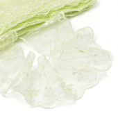 Кружево капрон KRUZHEVO арт.TBY 30011 шир.65мм цв.080 св.салатовый уп.13,7м