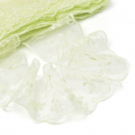 Кружево капрон KRUZHEVO арт.TBY 30011 шир.65мм цв.080 св.салатовый уп.13,7м