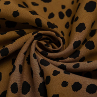 Ткань Штапель 90 г кв.м 100% вискоза шир.145 см арт.Р.31130.01 цв.01 карамель уп.45м