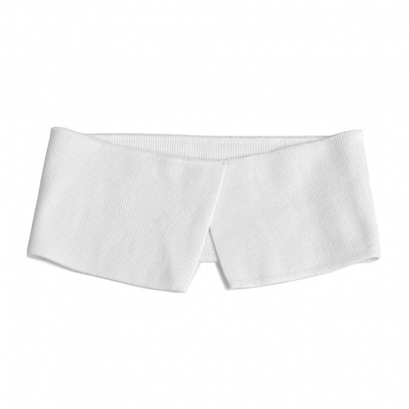 Воротник для поло, х/б 100% Россия DTP-1040 цв.белый разм.10х40 см (±1) уп.10шт