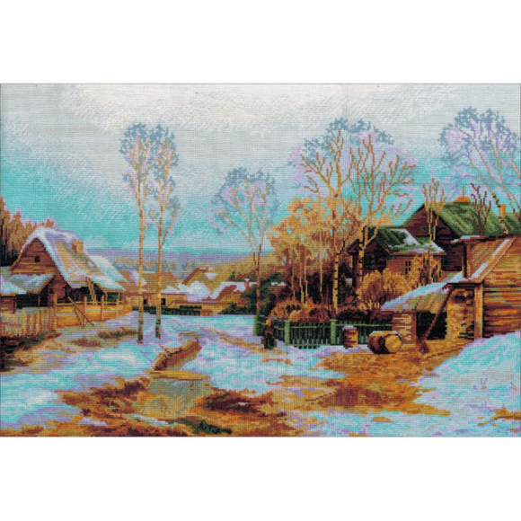 Набор для вышивания мулине НИТЕКС арт.0296 Апрель 60,5х40 см