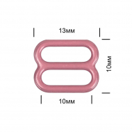 Пряжка регулятор для бюстгальтера металл TBY-57760 10мм цв.S256 розовый рубин, уп.100шт