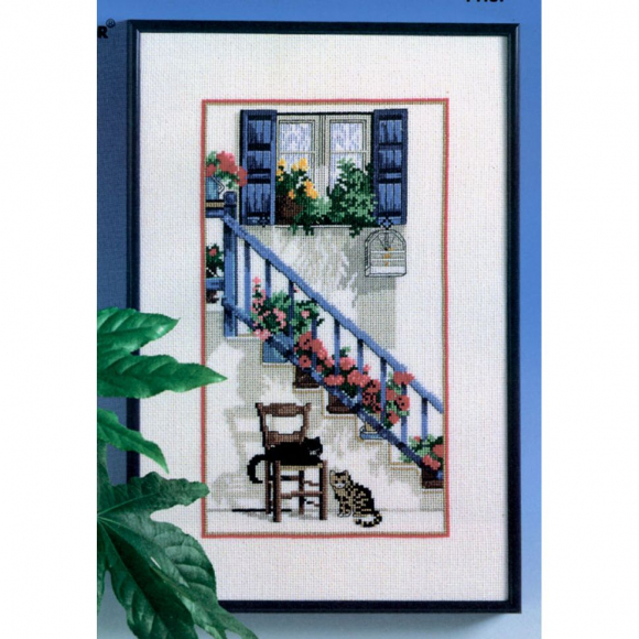 Набор для вышивания OEHLENSCHLAGER арт.44137 Греческая идиллия 27х41 см Набор для вышивания OEHLENSCHLAGER арт.44137 Греческая идиллия 27х41 см