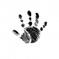 127702_Штамп на деревянной основе "Левая ладонь" 127702_Штамп на деревянной основе "Левая ладонь"