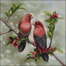 Кристальная мозаика на холсте ФРЕЯ арт.ALVK-107 Весенние трели 40х40 см