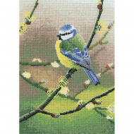Набор для вышивания HERITAGE арт.NABT1564E Голубая синица 15х21 см