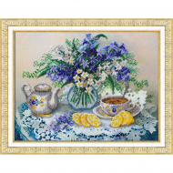 Набор для вышивания бисером ПАУТИНКА арт.Б-1283 Гиацинтовый букет 38х28 см